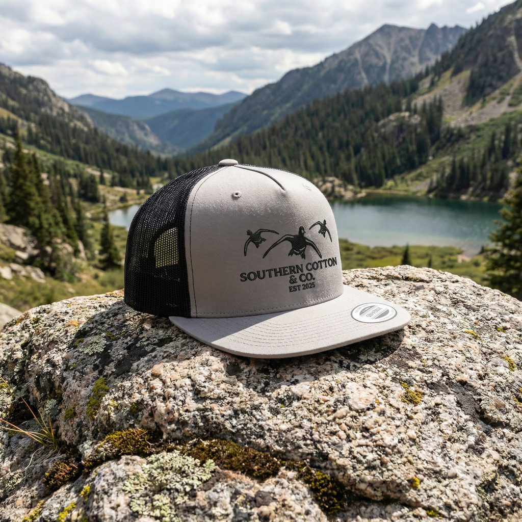 Silver/Black Trucker Hat