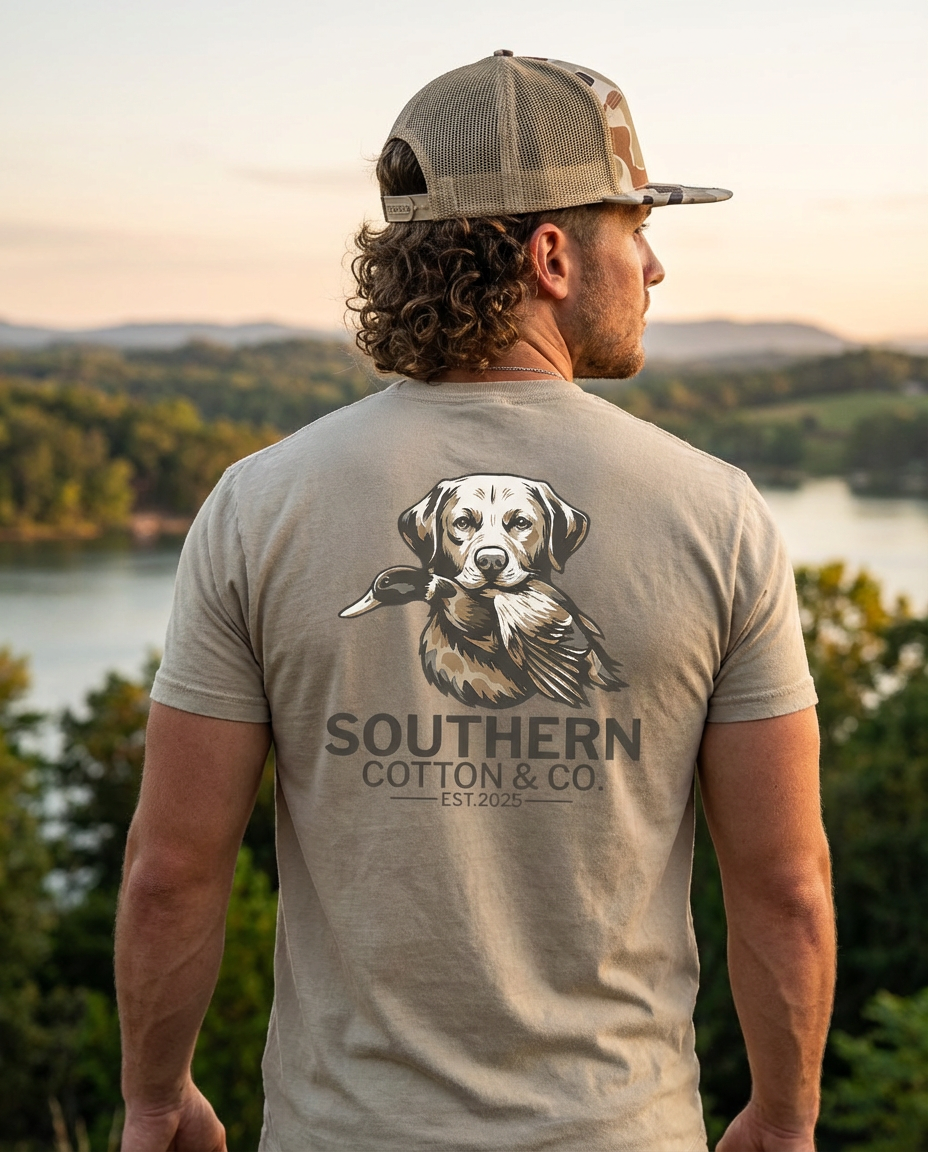 Camo Duck Dog Pocket Tee
